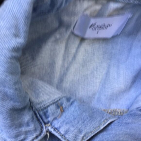 Kan Can Womens Aviator Jean Playsuit Coverall Denim Romper (Light Denim, Small} - Picture 3 of 4